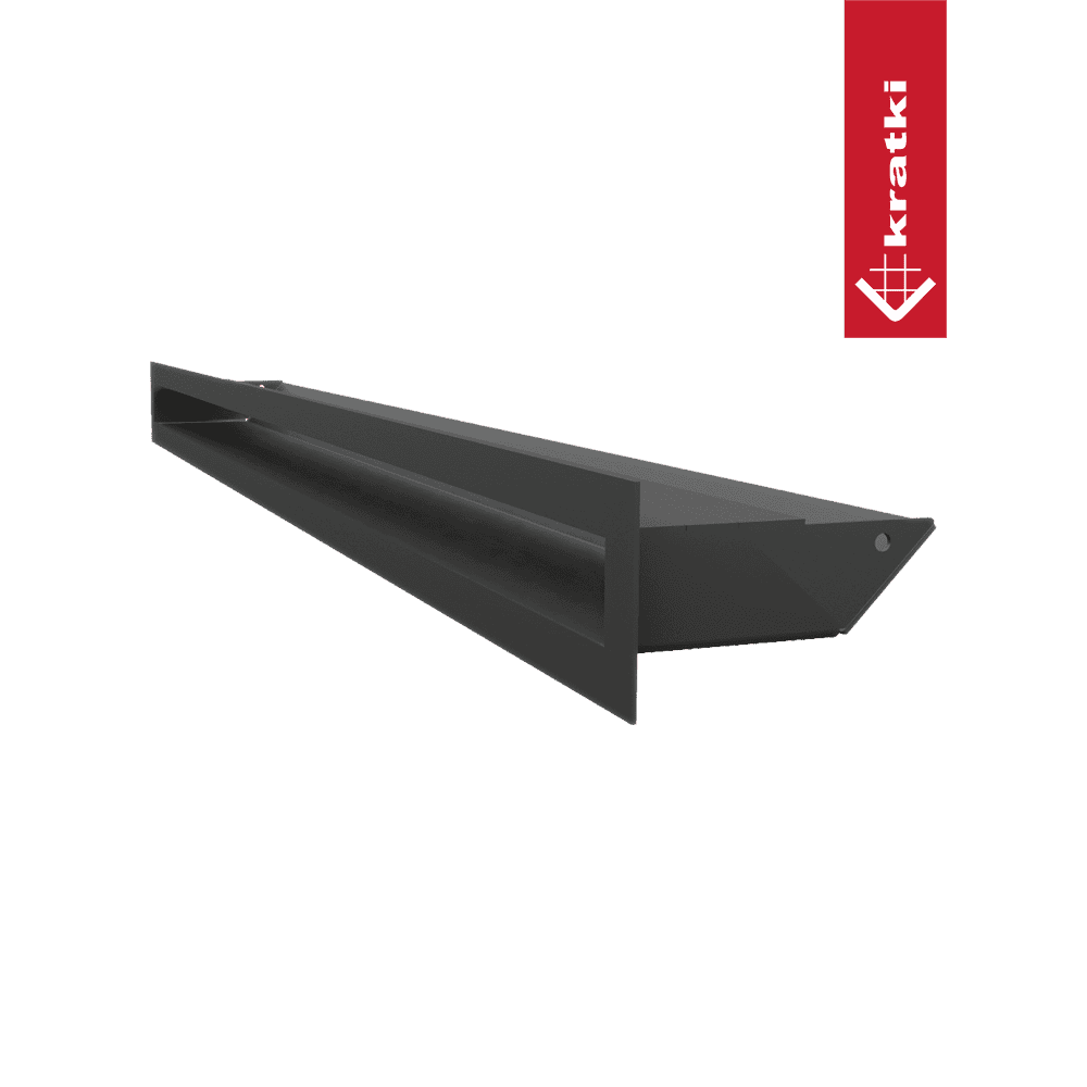 GRELHA VENTILAÇÃO PARA LAREIRA LUFT PRETA 6X80CM 45S - Image 2