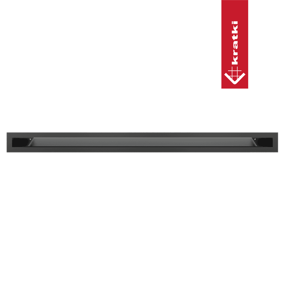 GRELHA VENTILAÇÃO PARA LAREIRA LUFT PRETA 6X80CM 45S - Image 3