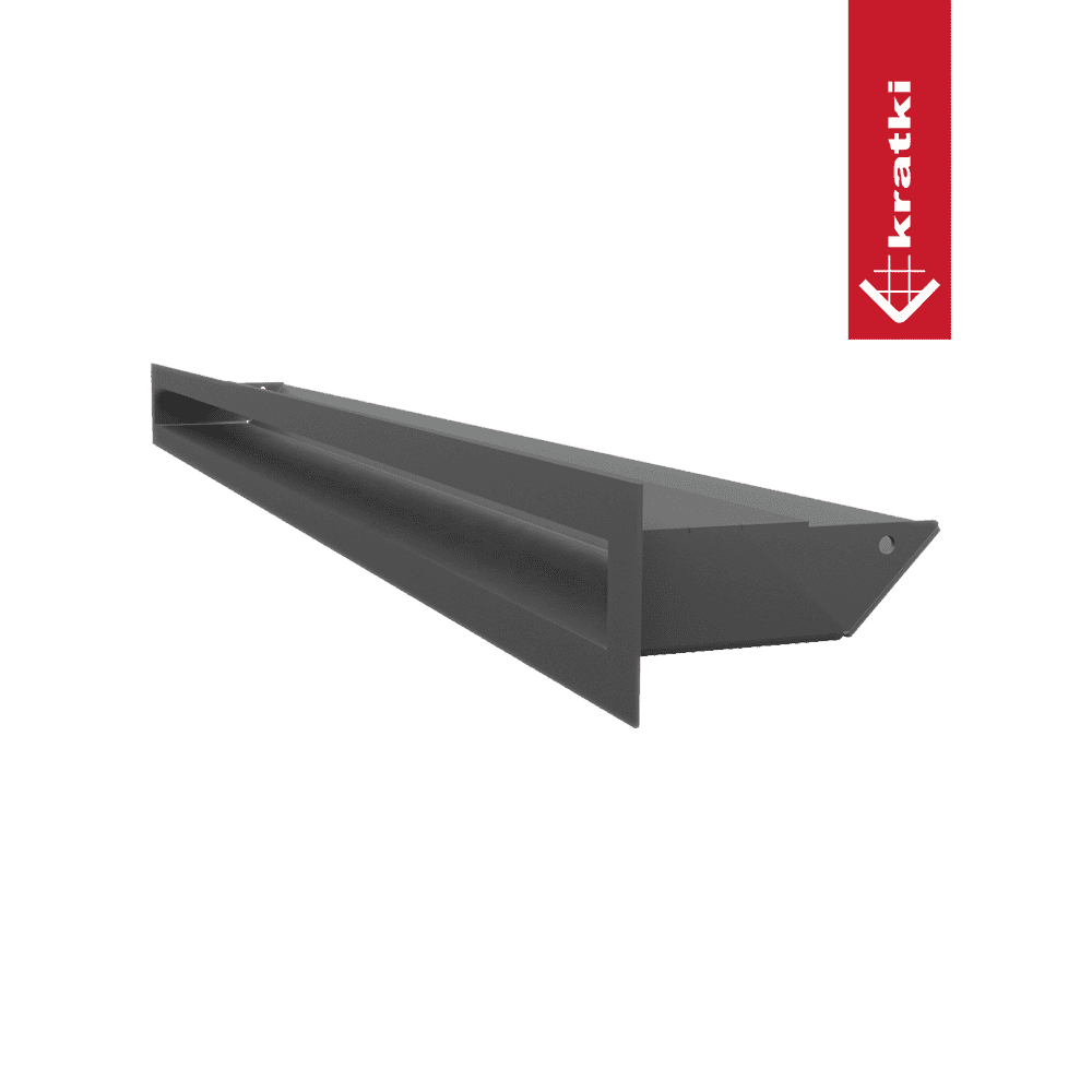 GRELHA VENTILAÇÃO PARA LAREIRA LUFT GRAFITE 6X80CM 45S - Image 2