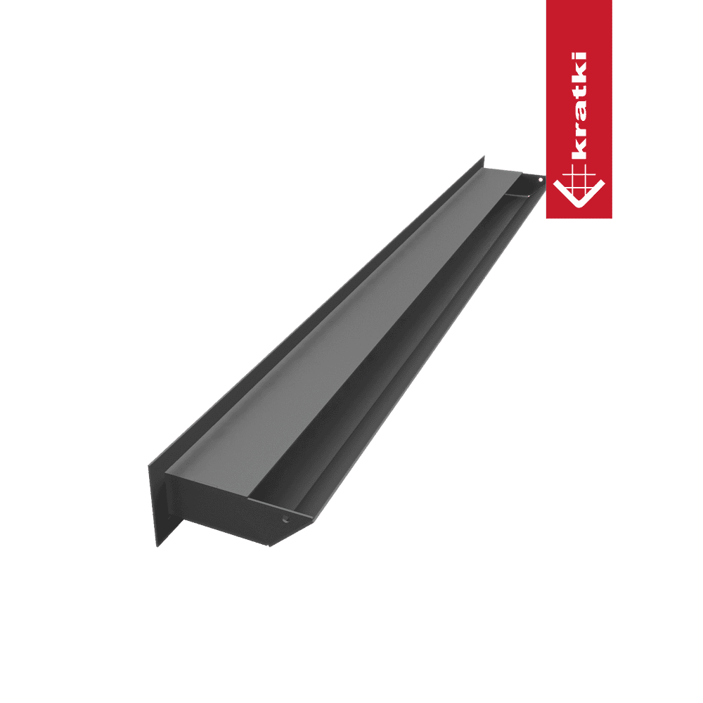 GRELHA VENTILAÇÃO PARA LAREIRA LUFT GRAFITE 6X80CM 45S - Image 4