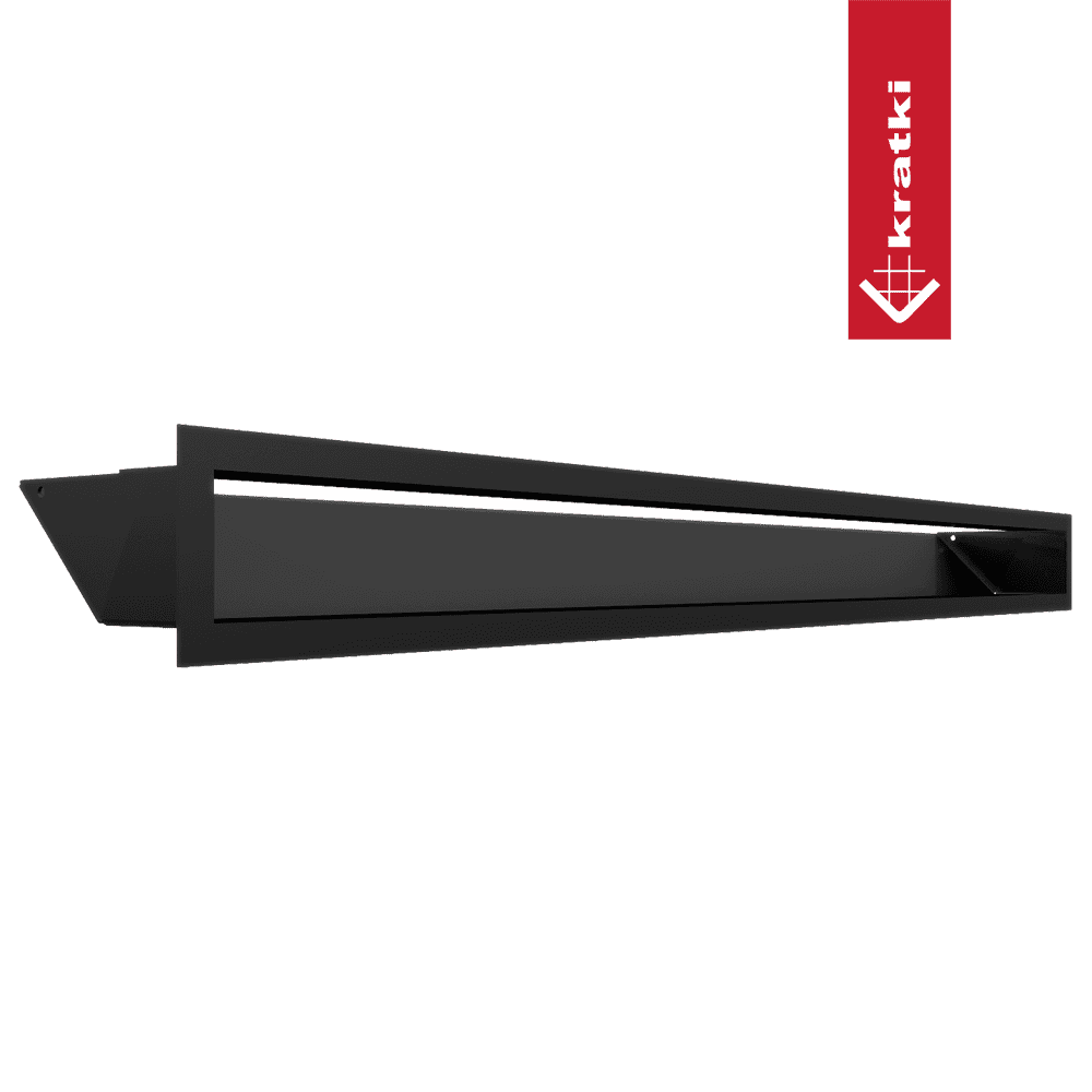 GRELHA VENTILAÇÃO PARA LAREIRA LUFT PRETA 9X100CM 45S - Image 4