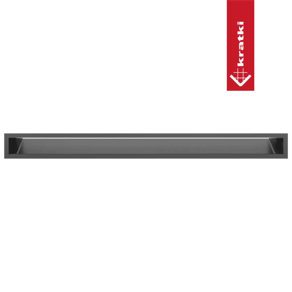 GRELHA VENTILAÇÃO PARA LAREIRA LUFT GRAFITE 9X100CM 45S - Image 2