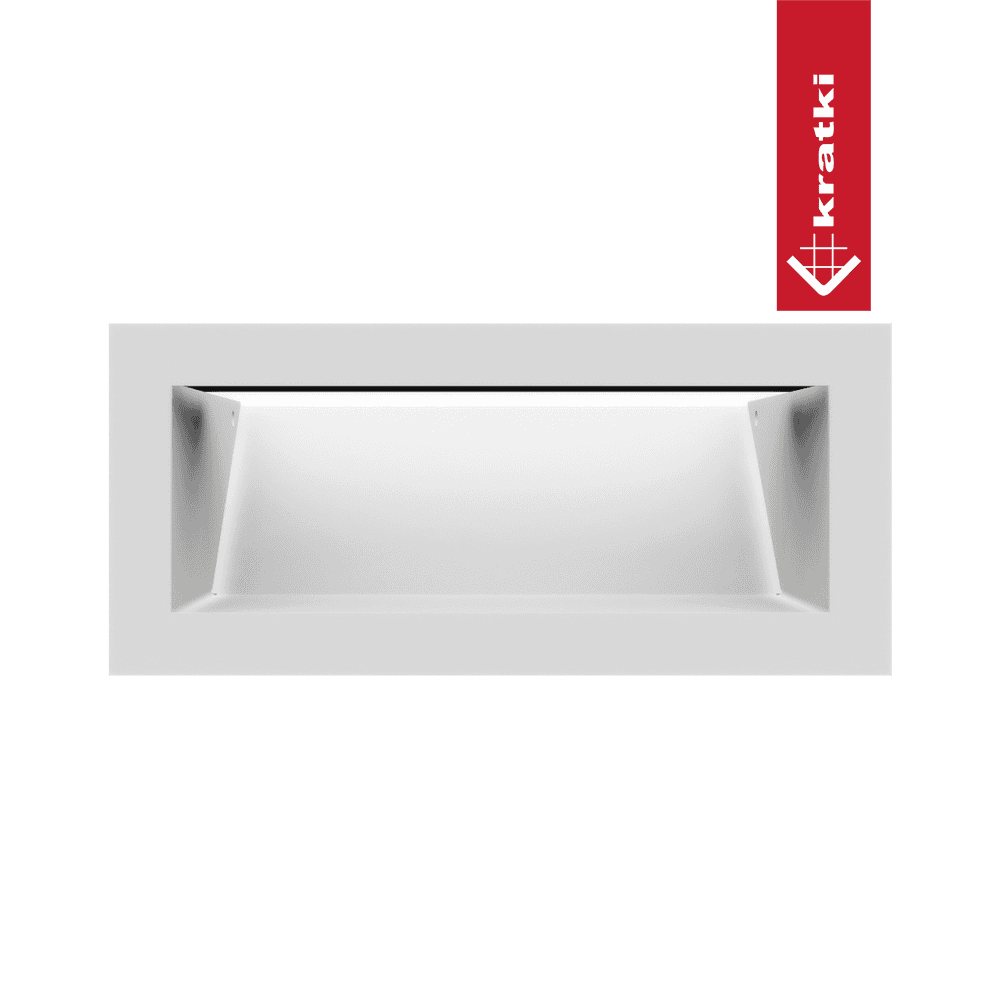 GRELHA VENTILAÇÃO PARA LAREIRA LUFT BRANCA 9X20CM 45S - Image 3