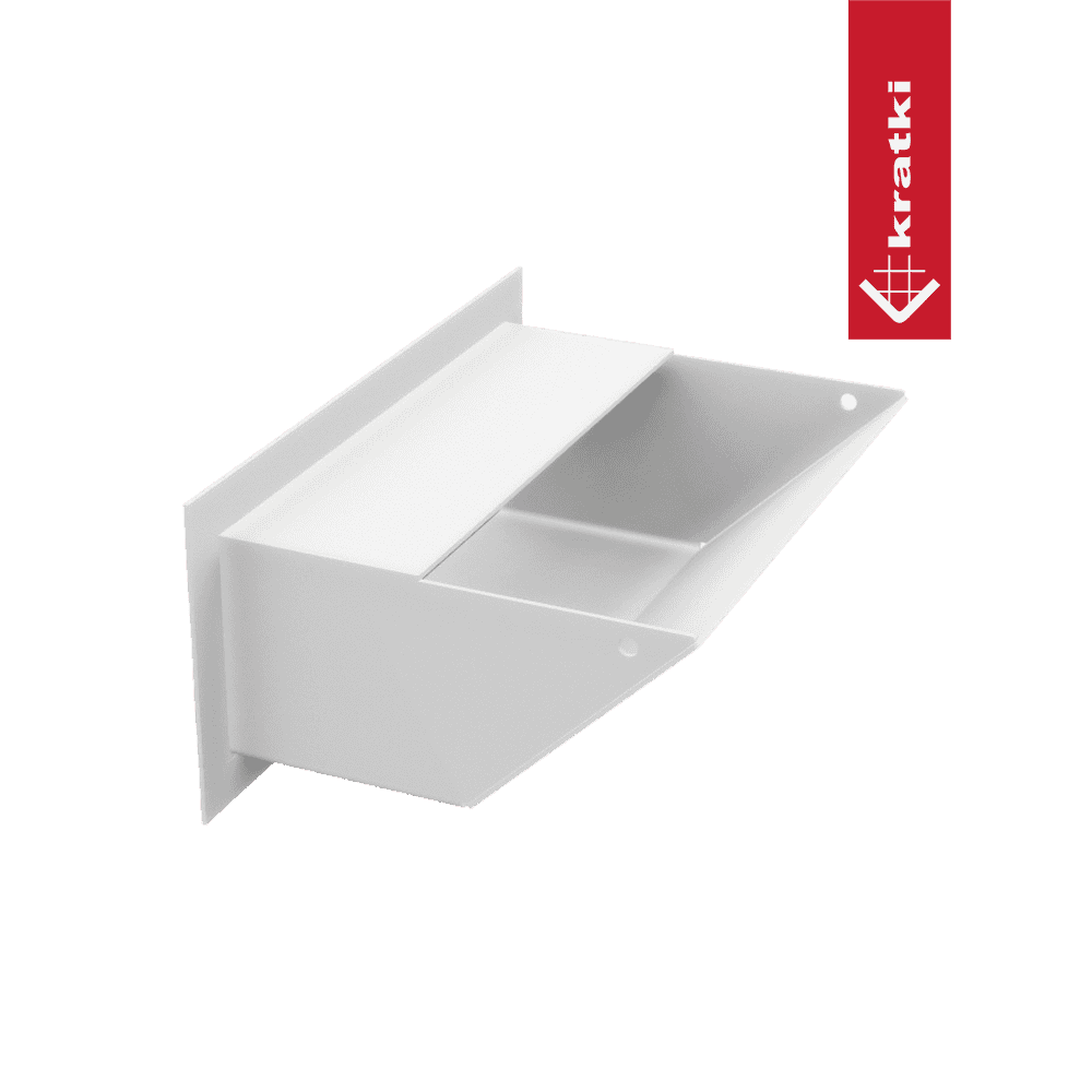 GRELHA VENTILAÇÃO PARA LAREIRA LUFT BRANCA 9X20CM 45S - Image 4