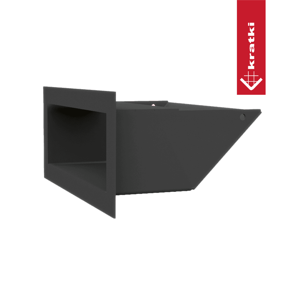 GRELHA VENTILAÇÃO PARA LAREIRA LUFT PRETA 9X20CM 45S - Image 3