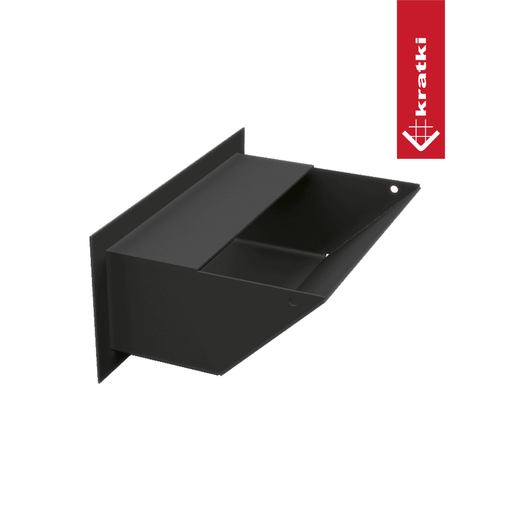 GRELHA VENTILAÇÃO PARA LAREIRA LUFT PRETA 9X20CM 45S - Image 4