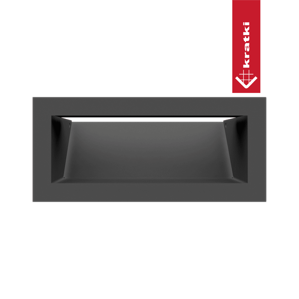 GRELHA VENTILAÇÃO PARA LAREIRA LUFT GRAFITE 9X20CM 45S - Image 2