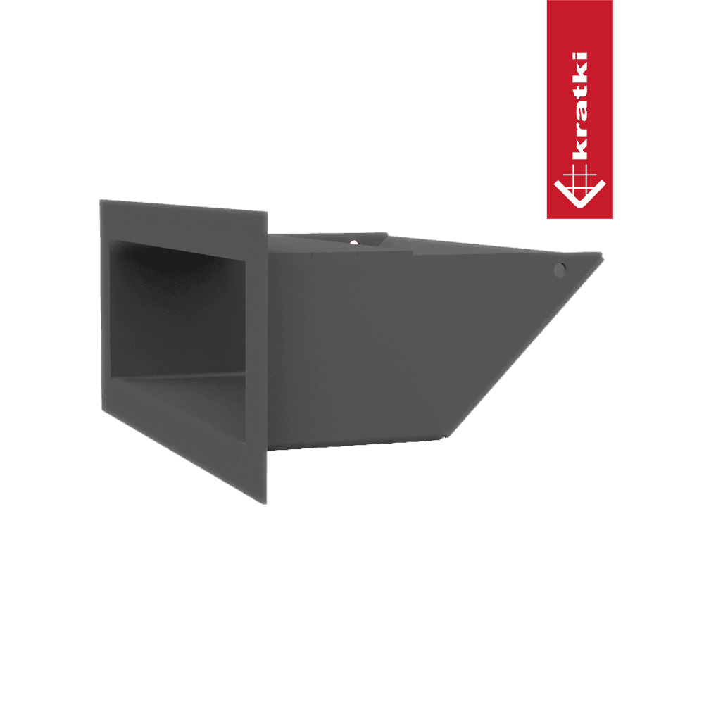 GRELHA VENTILAÇÃO PARA LAREIRA LUFT GRAFITE 9X20CM 45S - Image 3