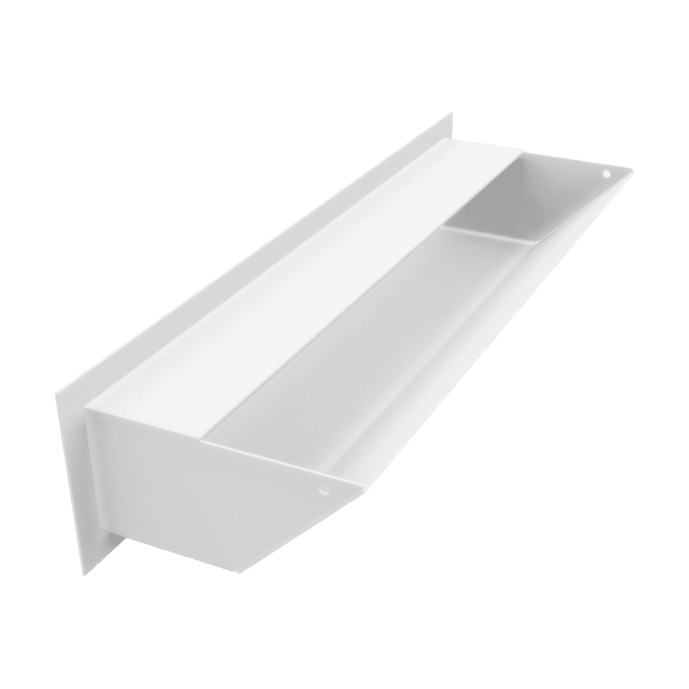 GRELHA VENTILAÇÃO PARA LAREIRA LUFT BRANCA 9X40CM 45S