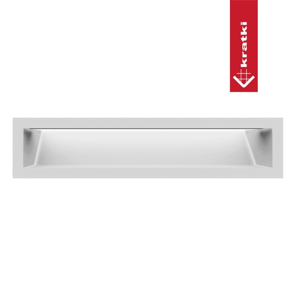 GRELHA VENTILAÇÃO PARA LAREIRA LUFT BRANCA 9X40CM 45S - Image 3