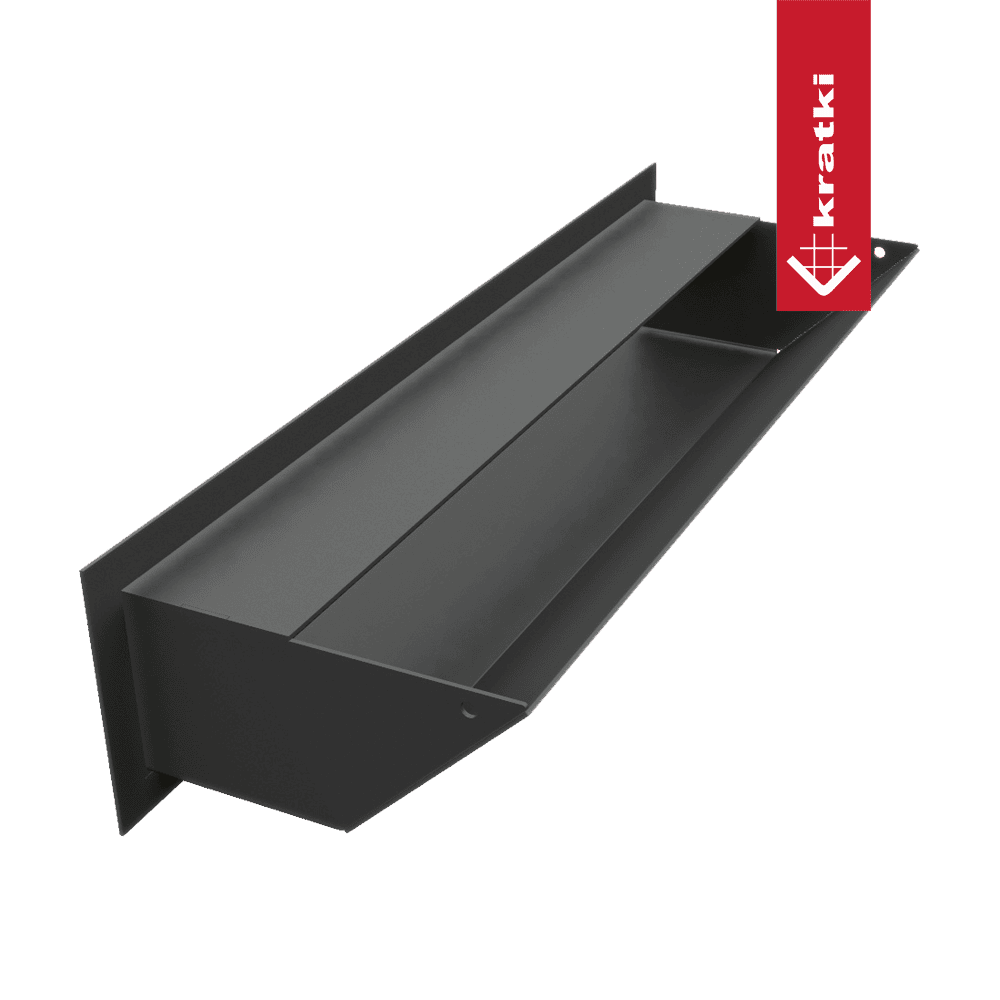 GRELHA VENTILAÇÃO PARA LAREIRA LUFT PRETA 9X40CM 45S - Image 3