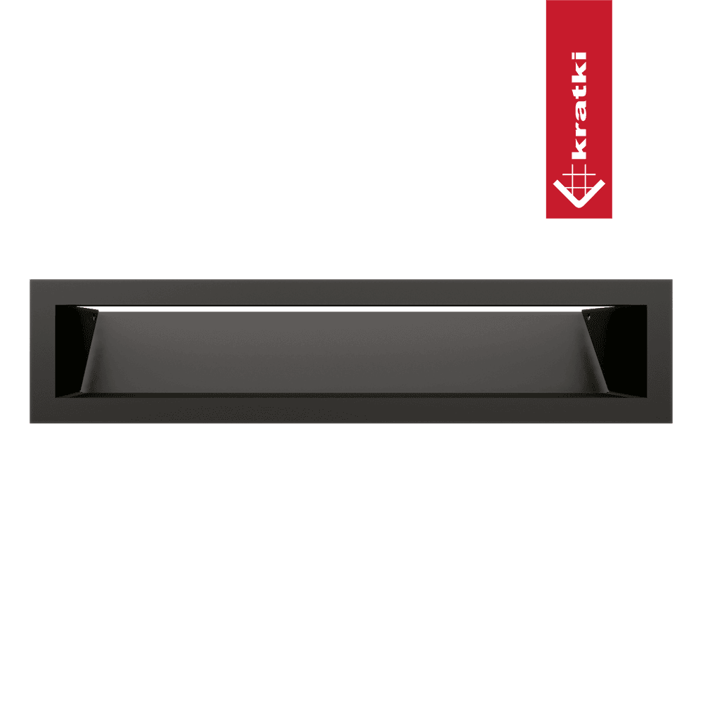 GRELHA VENTILAÇÃO PARA LAREIRA LUFT PRETA 9X40CM 45S - Image 4