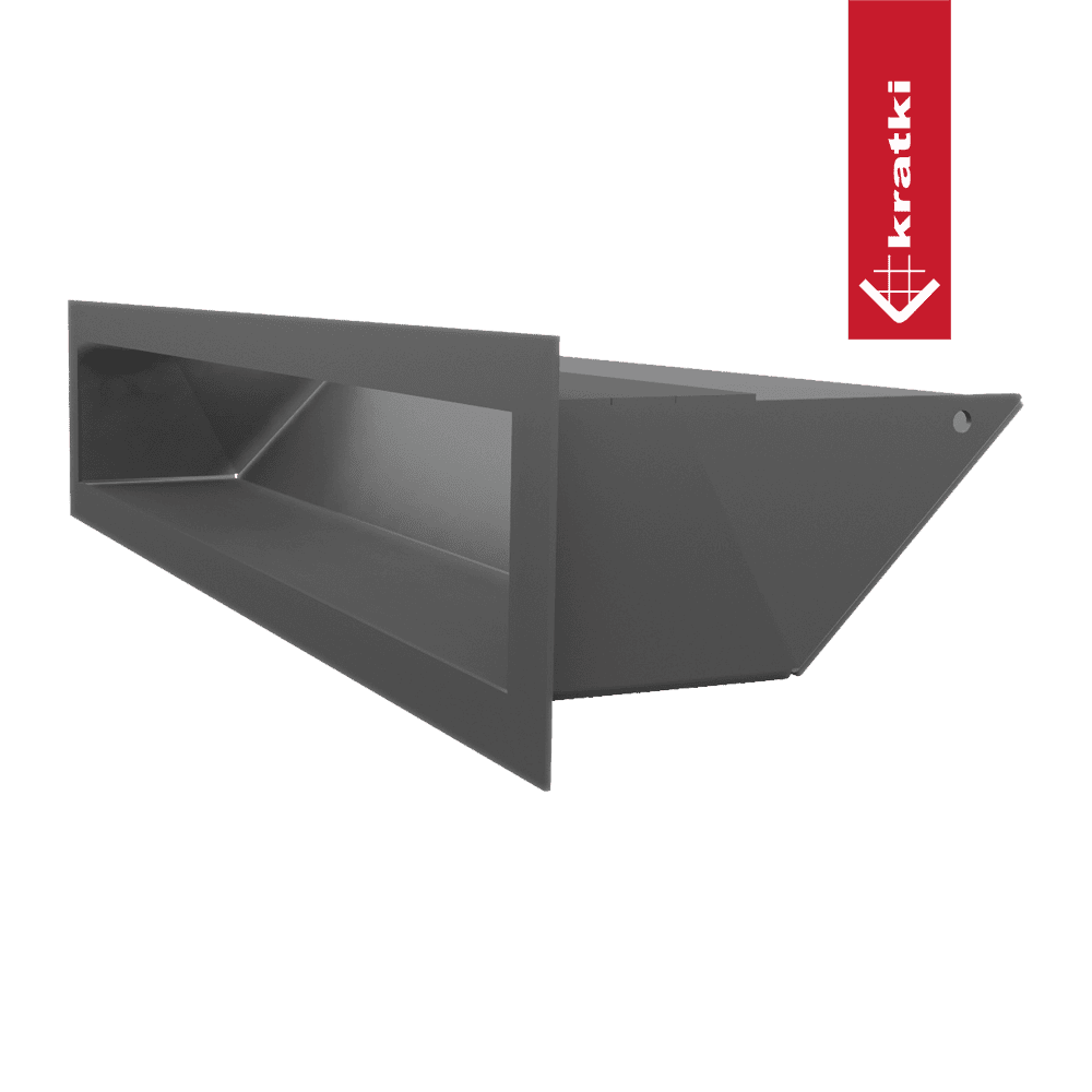 GRELHA VENTILAÇÃO PARA LAREIRA LUFT GRAFITE 9X40CM 45S - Image 2