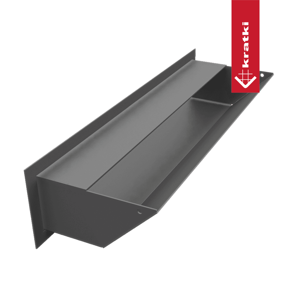 GRELHA VENTILAÇÃO PARA LAREIRA LUFT GRAFITE 9X40CM 45S - Image 3