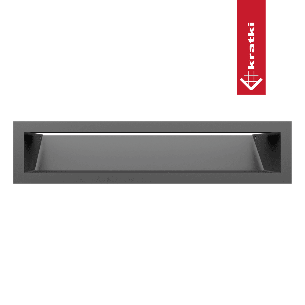 GRELHA VENTILAÇÃO PARA LAREIRA LUFT GRAFITE 9X40CM 45S - Image 4