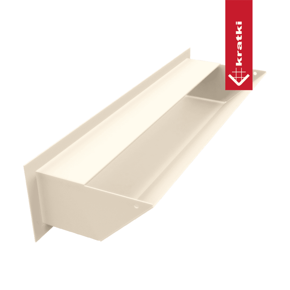 GRELHA VENTILAÇÃO PARA LAREIRA LUFT CREME 9X40CM 45S - Image 3