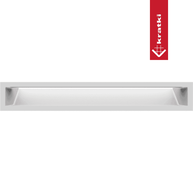 GRELHA VENTILAÇÃO PARA LAREIRA LUFT BRANCA 9X60CM 45S - Image 2