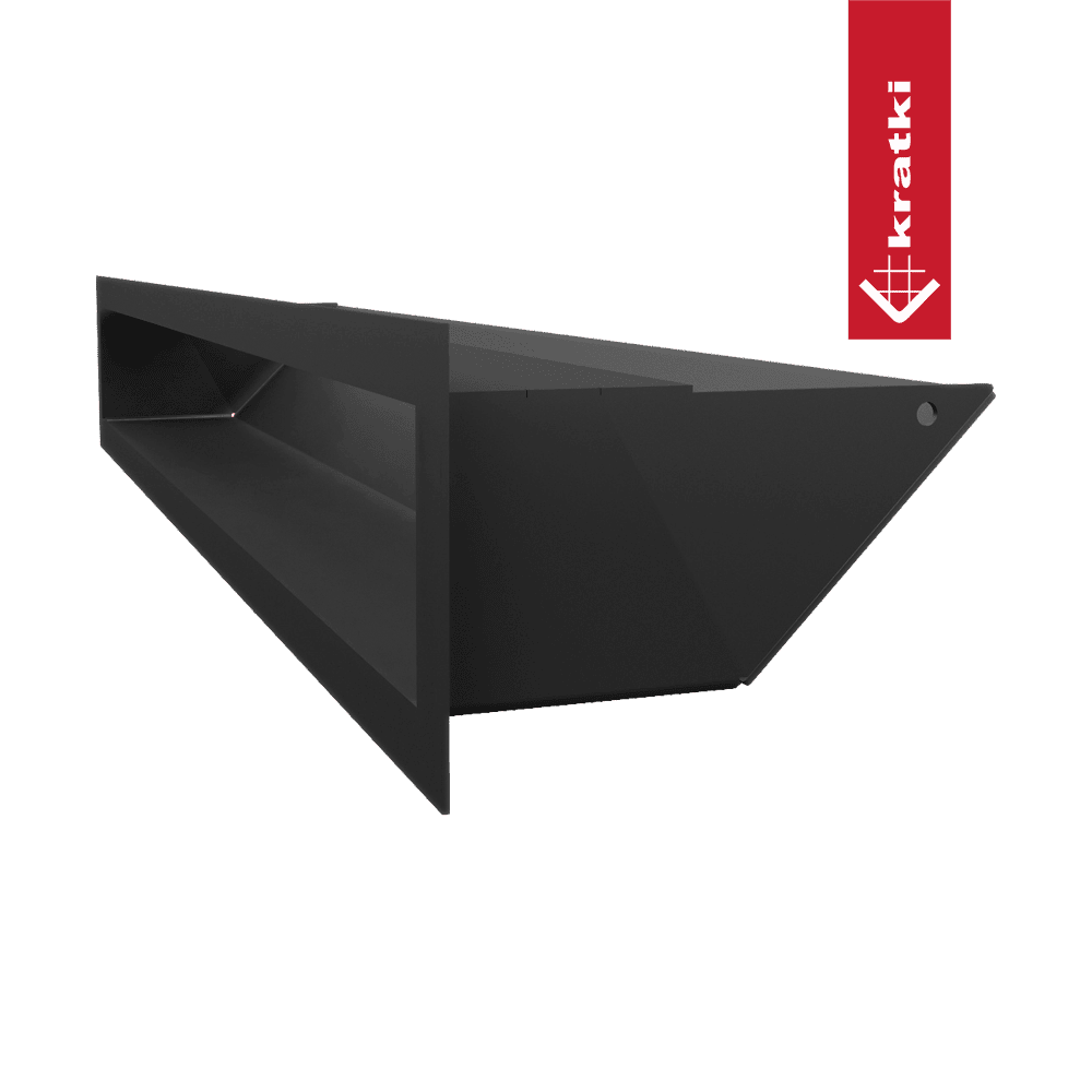 GRELHA VENTILAÇÃO PARA LAREIRA LUFT PRETA 9X60CM 45S - Image 3