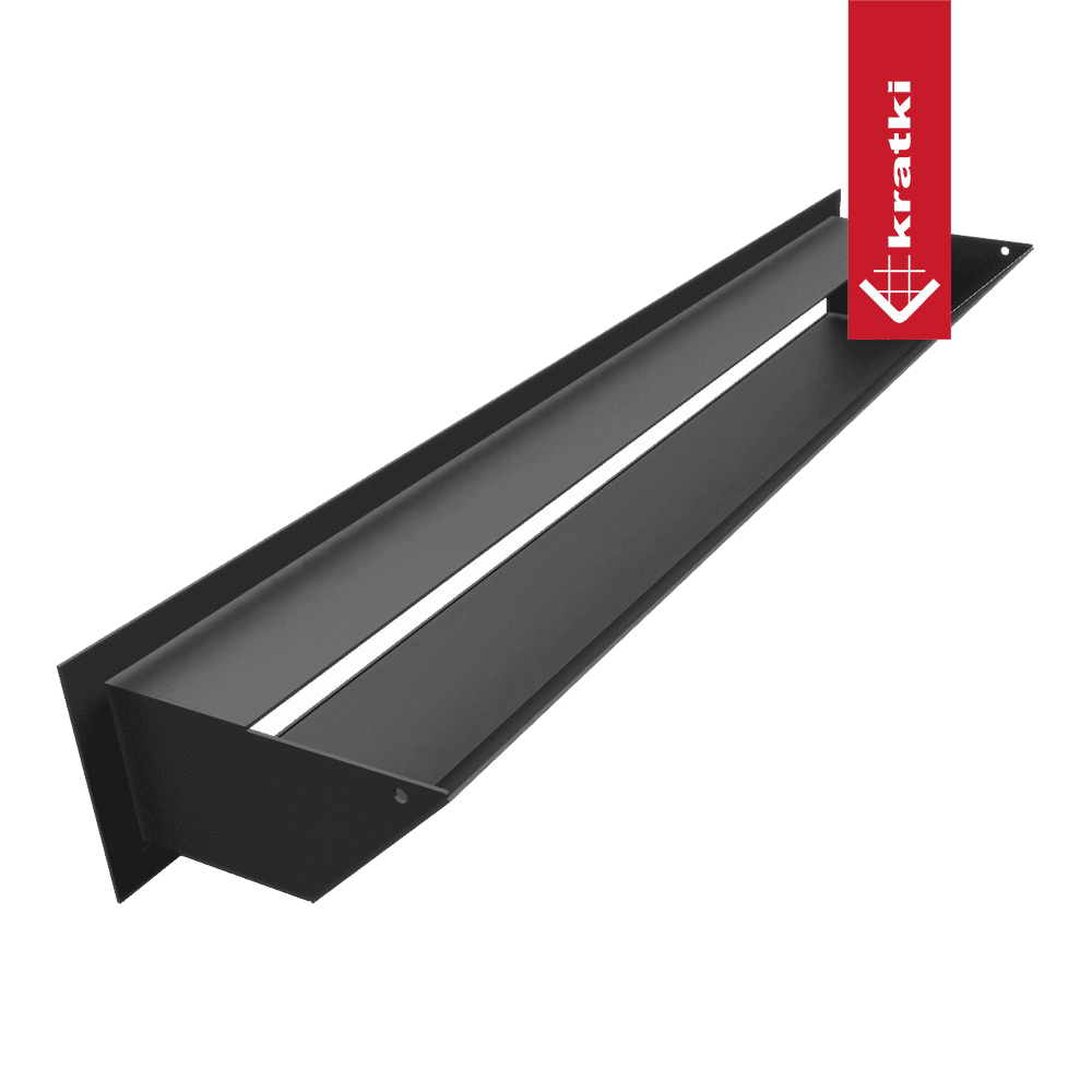 GRELHA VENTILAÇÃO PARA LAREIRA LUFT PRETA 9X60CM 45S - Image 4