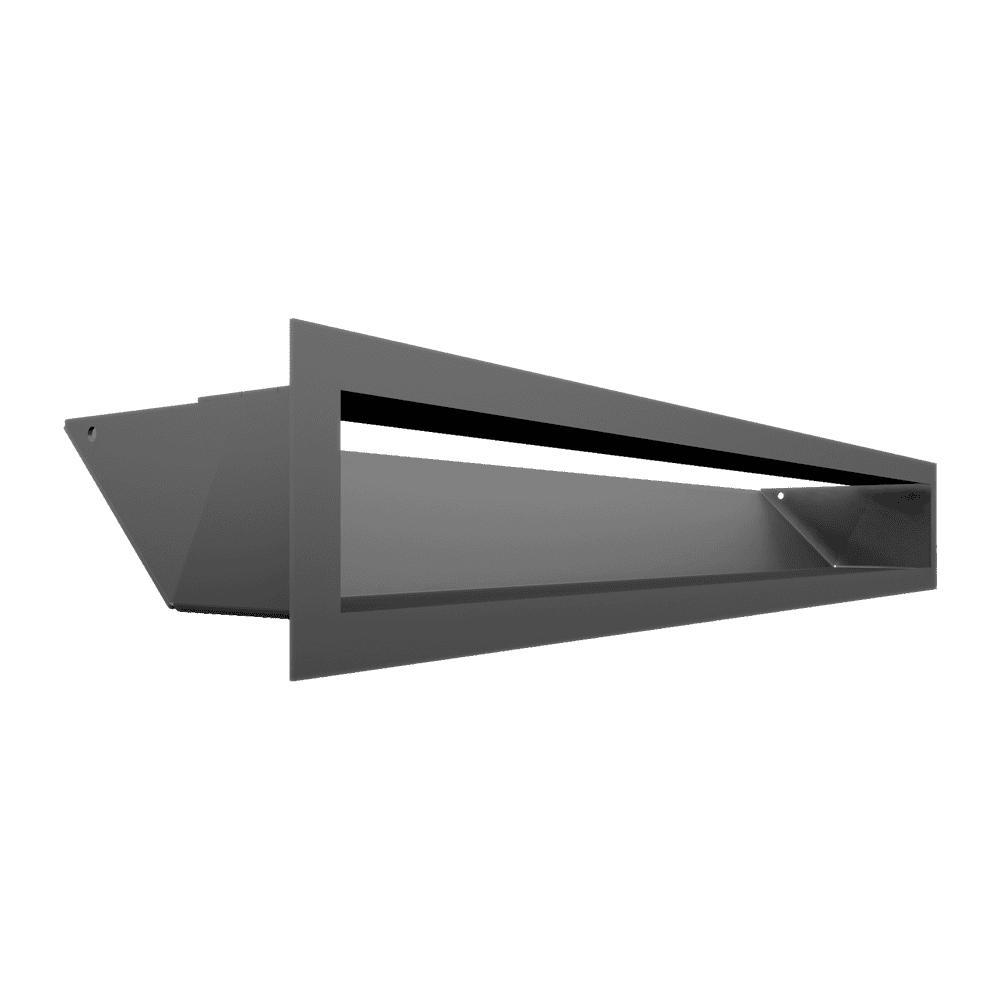 GRELHA VENTILAÇÃO PARA LAREIRA LUFT GRAFITE 9X60CM 45S