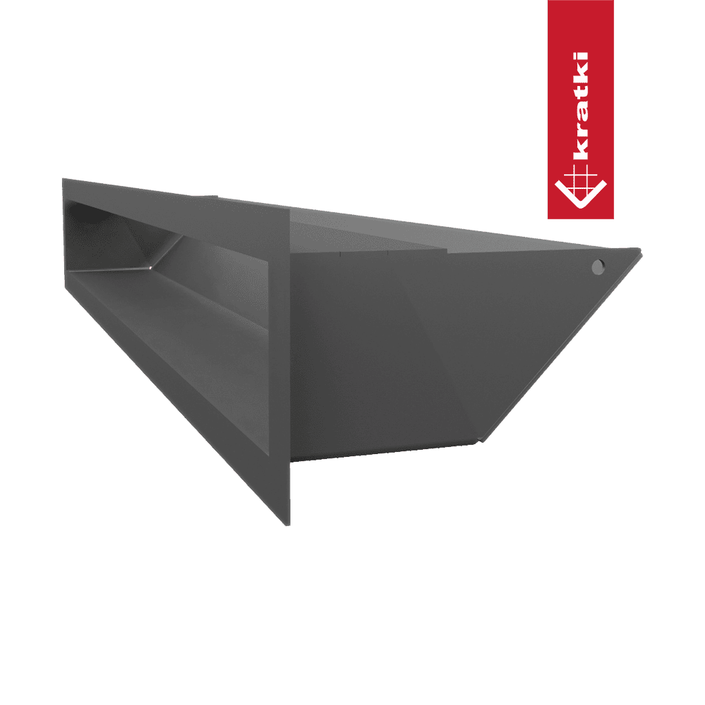 GRELHA VENTILAÇÃO PARA LAREIRA LUFT GRAFITE 9X60CM 45S - Image 3