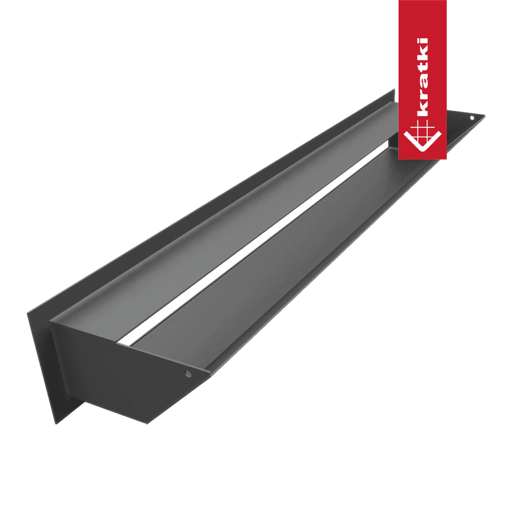 GRELHA VENTILAÇÃO PARA LAREIRA LUFT GRAFITE 9X60CM 45S - Image 4