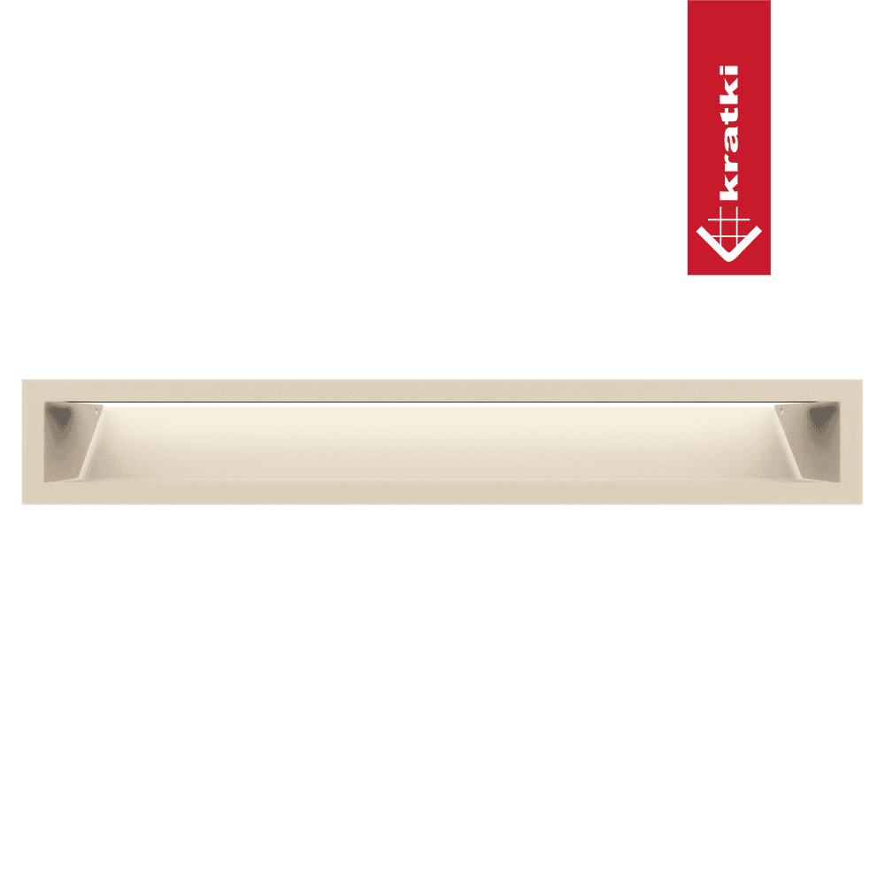 GRELHA VENTILAÇÃO PARA LAREIRA LUFT CREME 9X60CM 45S - Image 2