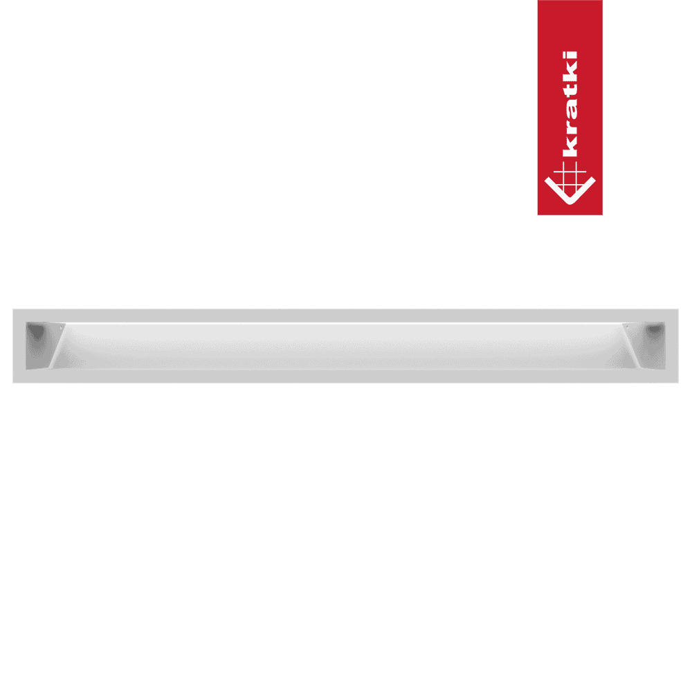 GRELHA VENTILAÇÃO PARA LAREIRA LUFT BRANCA 9X80CM 45S - Image 2