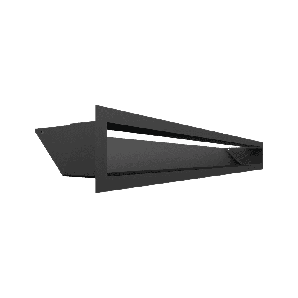 GRELHA VENTILAÇÃO PARA LAREIRA LUFT PRETA 9X80CM 45S