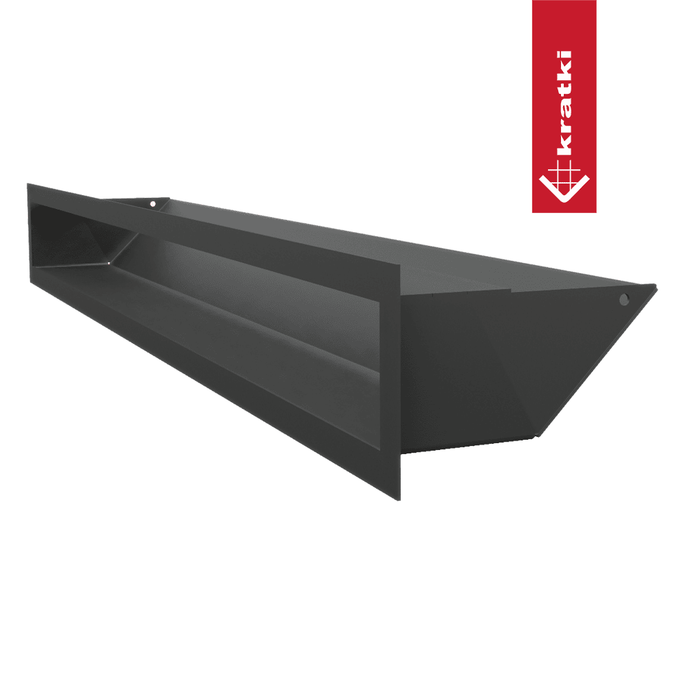 GRELHA VENTILAÇÃO PARA LAREIRA LUFT PRETA 9X80CM 45S - Image 3