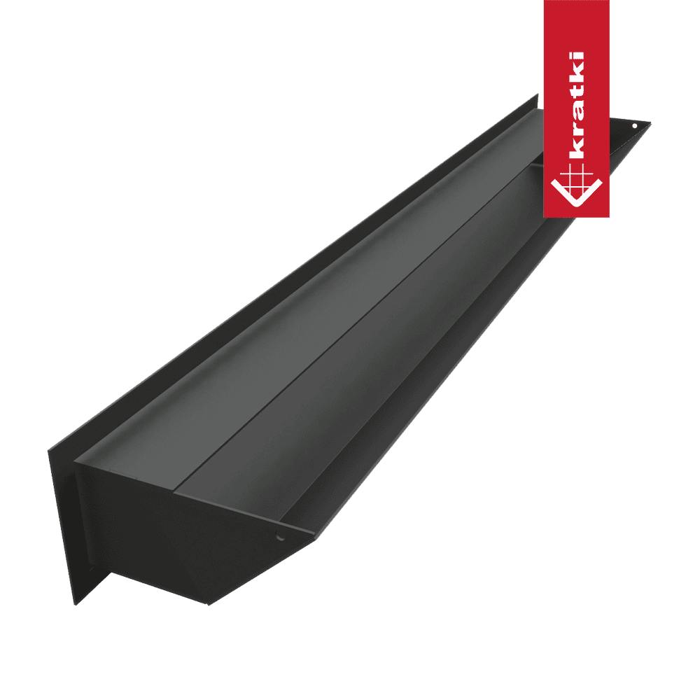 GRELHA VENTILAÇÃO PARA LAREIRA LUFT PRETA 9X80CM 45S - Image 4