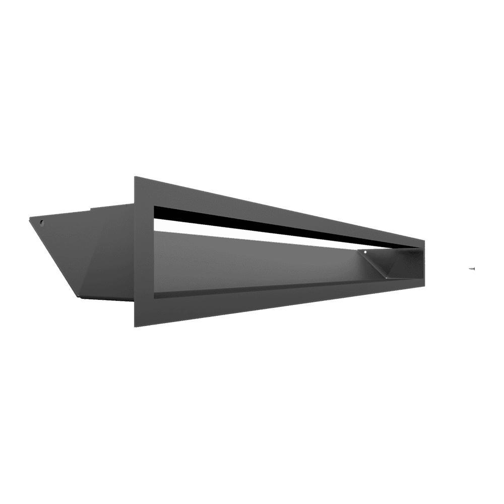 GRELHA VENTILAÇÃO PARA LAREIRA LUFT GRAFITE 9X80CM 45S
