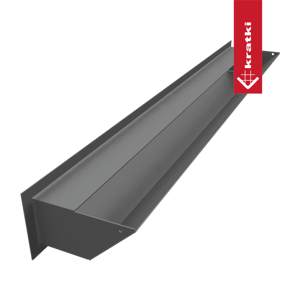 GRELHA VENTILAÇÃO PARA LAREIRA LUFT GRAFITE 9X80CM 45S - Image 4