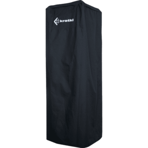 KRATKI ACESSÓRIO GÁS CAPA PRETA C/ LOGO BRANCO P/ PATIO