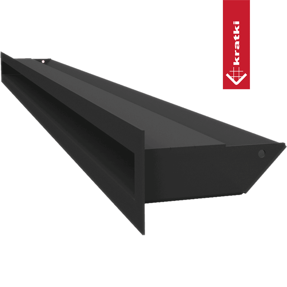 GRELHA VENTILAÇÃO PARA LAREIRA LUFT PRETA 6X100CM 45S SF - Image 2