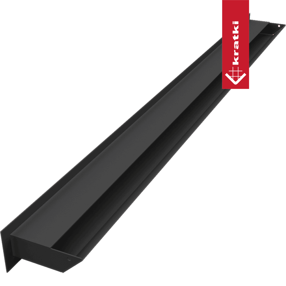 GRELHA VENTILAÇÃO PARA LAREIRA LUFT PRETA 6X100CM 45S SF - Image 3