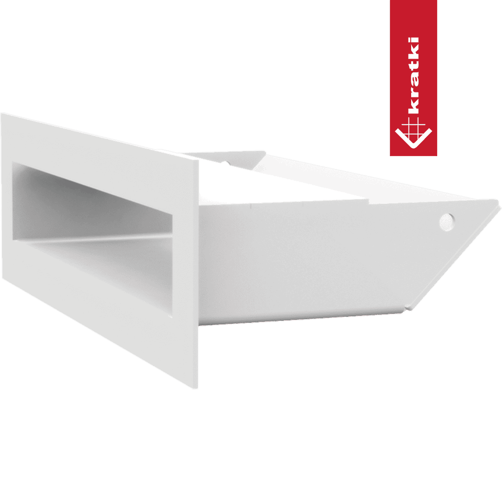 GRELHA VENTILAÇÃO PARA LAREIRA LUFT BRANCA 6X20CM 45S SF - Image 2