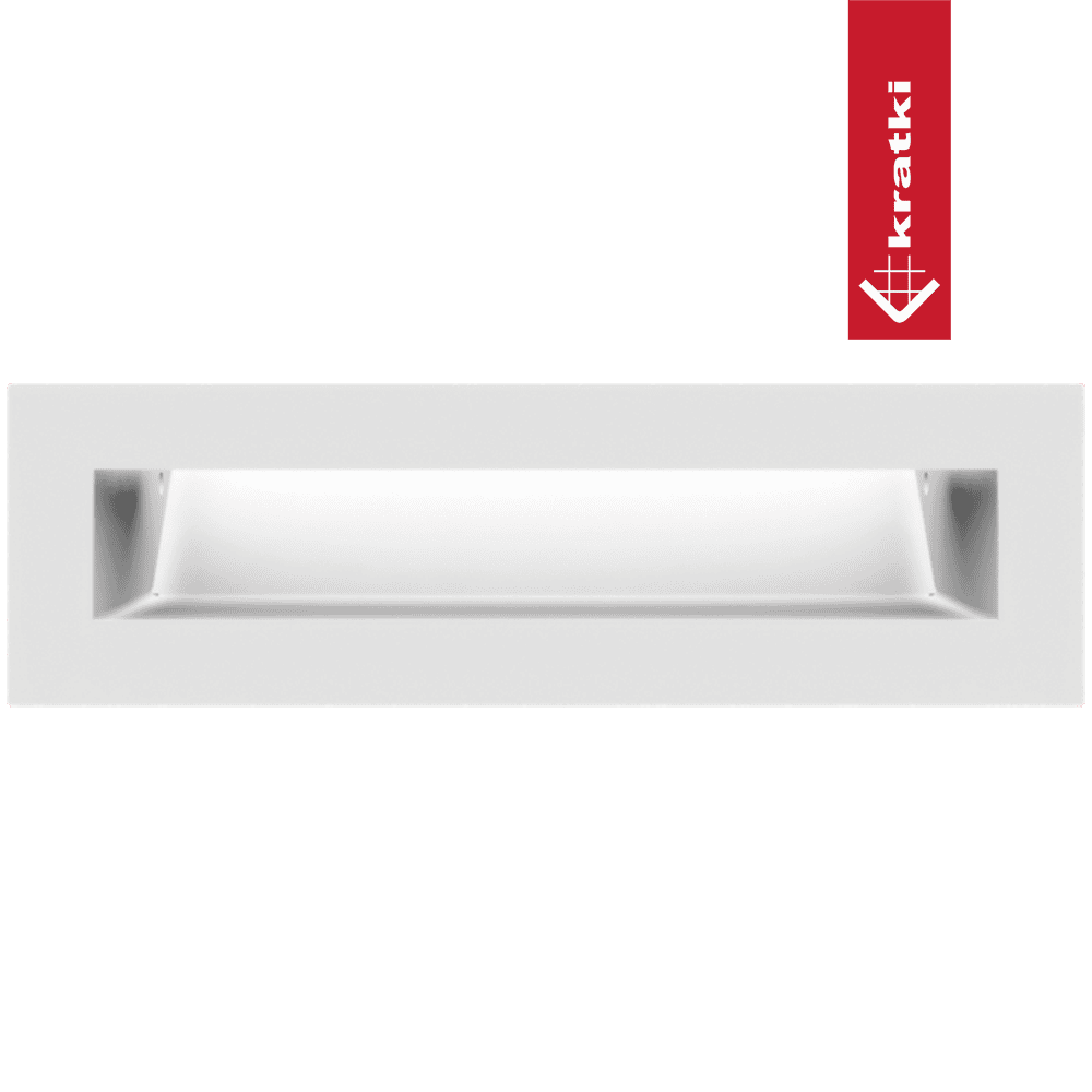 GRELHA VENTILAÇÃO PARA LAREIRA LUFT BRANCA 6X20CM 45S SF - Image 4