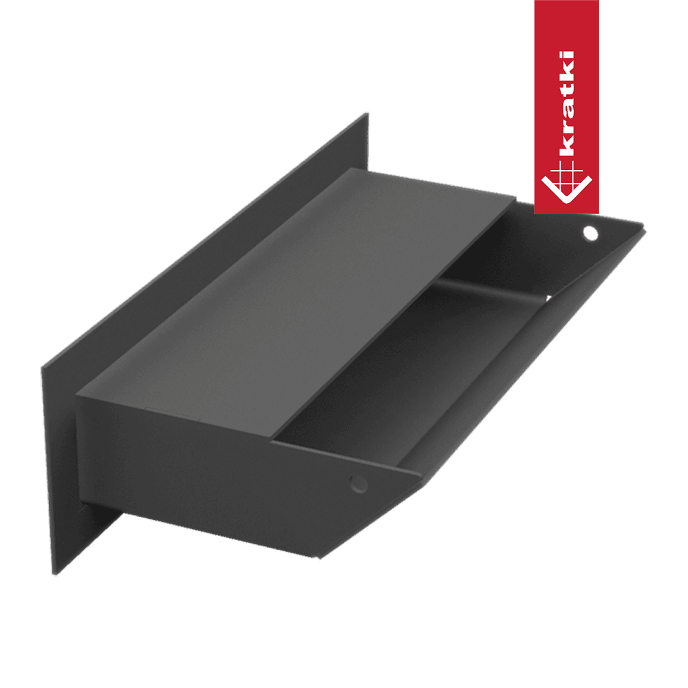 GRELHA VENTILAÇÃO PARA LAREIRA LUFT GRAFITE 6X20CM 45S SF - Image 2