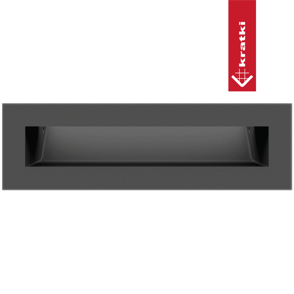 GRELHA VENTILAÇÃO PARA LAREIRA LUFT GRAFITE 6X20CM 45S SF - Image 4