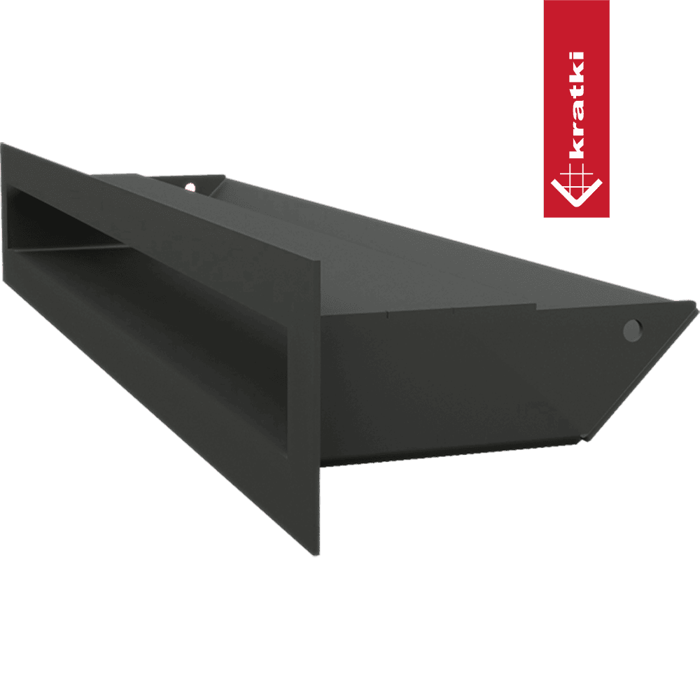 GRELHA VENTILAÇÃO PARA LAREIRA LUFT PRETA 6X40CM 45S SF - Image 2