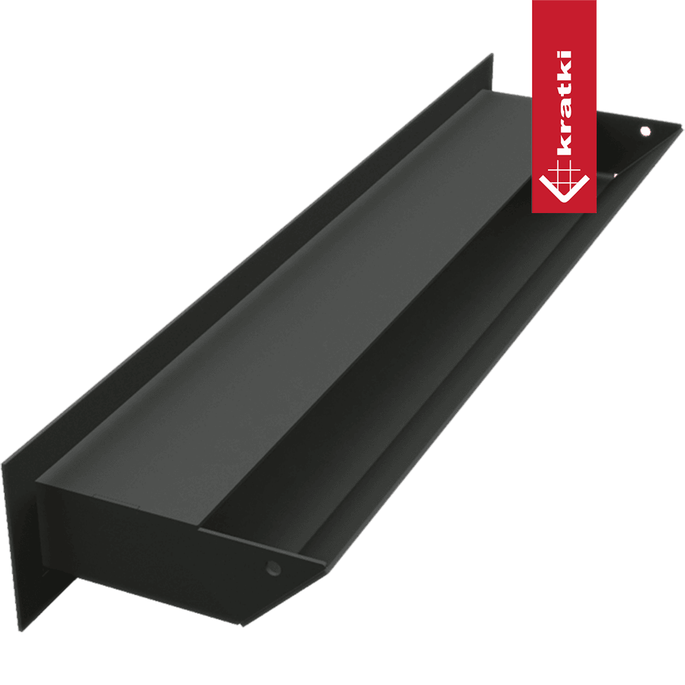 GRELHA VENTILAÇÃO PARA LAREIRA LUFT PRETA 6X40CM 45S SF - Image 4