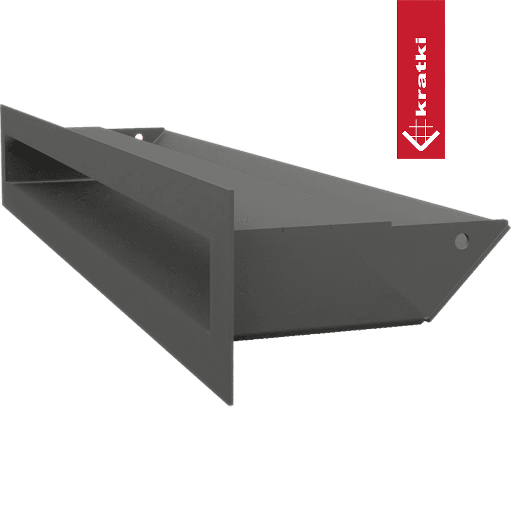 GRELHA VENTILAÇÃO PARA LAREIRA LUFT GRAFITE 6X40CM 45S SF - Image 2