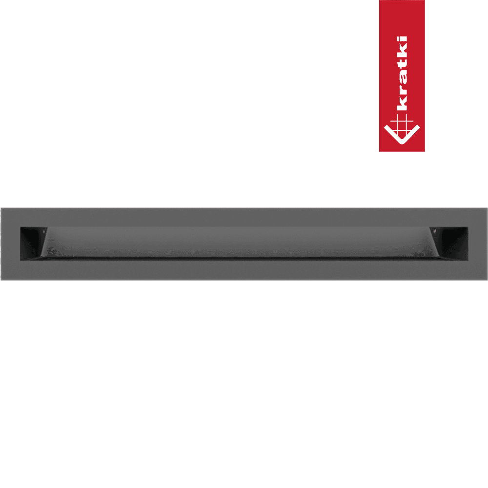 GRELHA VENTILAÇÃO PARA LAREIRA LUFT GRAFITE 6X40CM 45S SF - Image 3