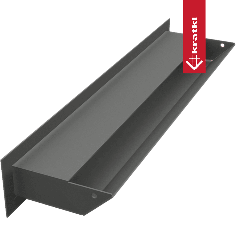 GRELHA VENTILAÇÃO PARA LAREIRA LUFT GRAFITE 6X40CM 45S SF - Image 4