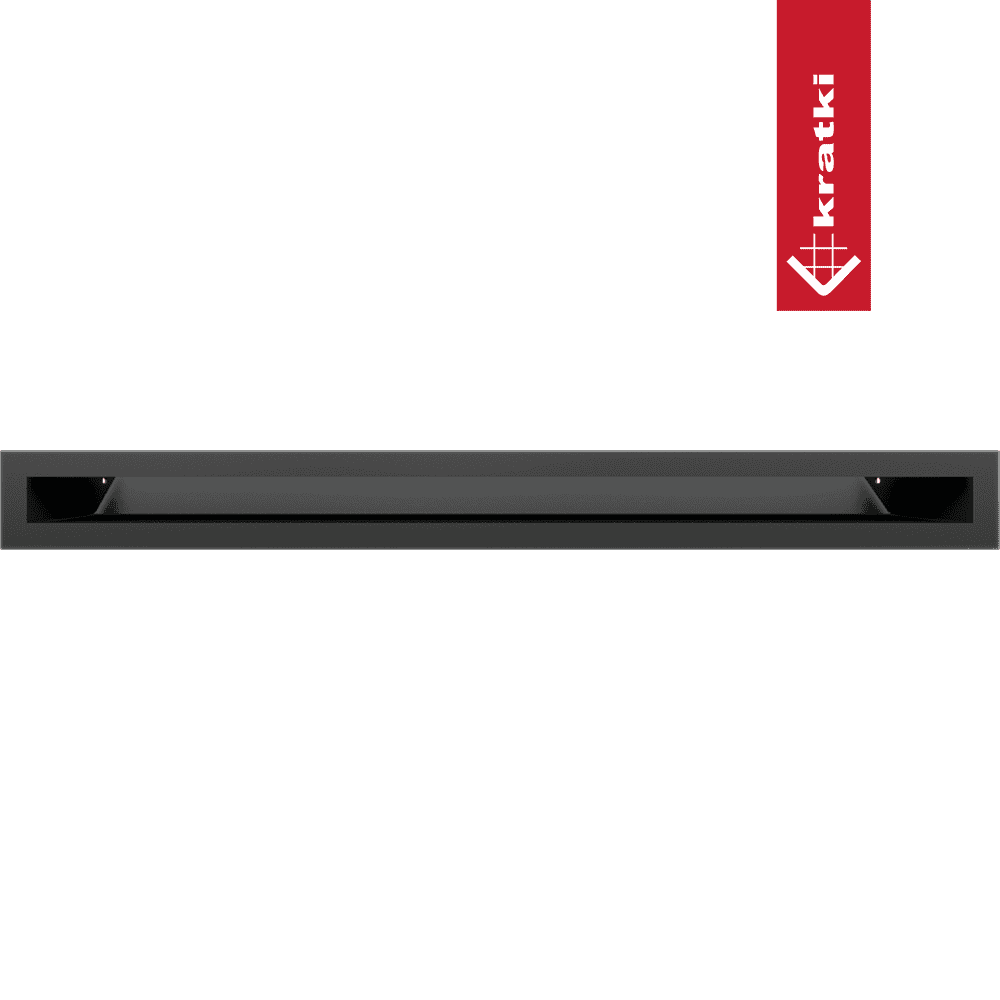 GRELHA VENTILAÇÃO PARA LAREIRA LUFT PRETA 6X60CM 45S SF - Image 2