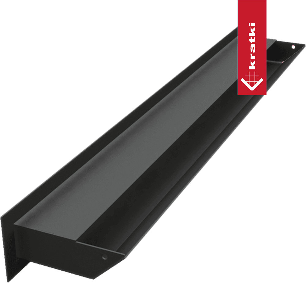 GRELHA VENTILAÇÃO PARA LAREIRA LUFT PRETA 6X60CM 45S SF - Image 3