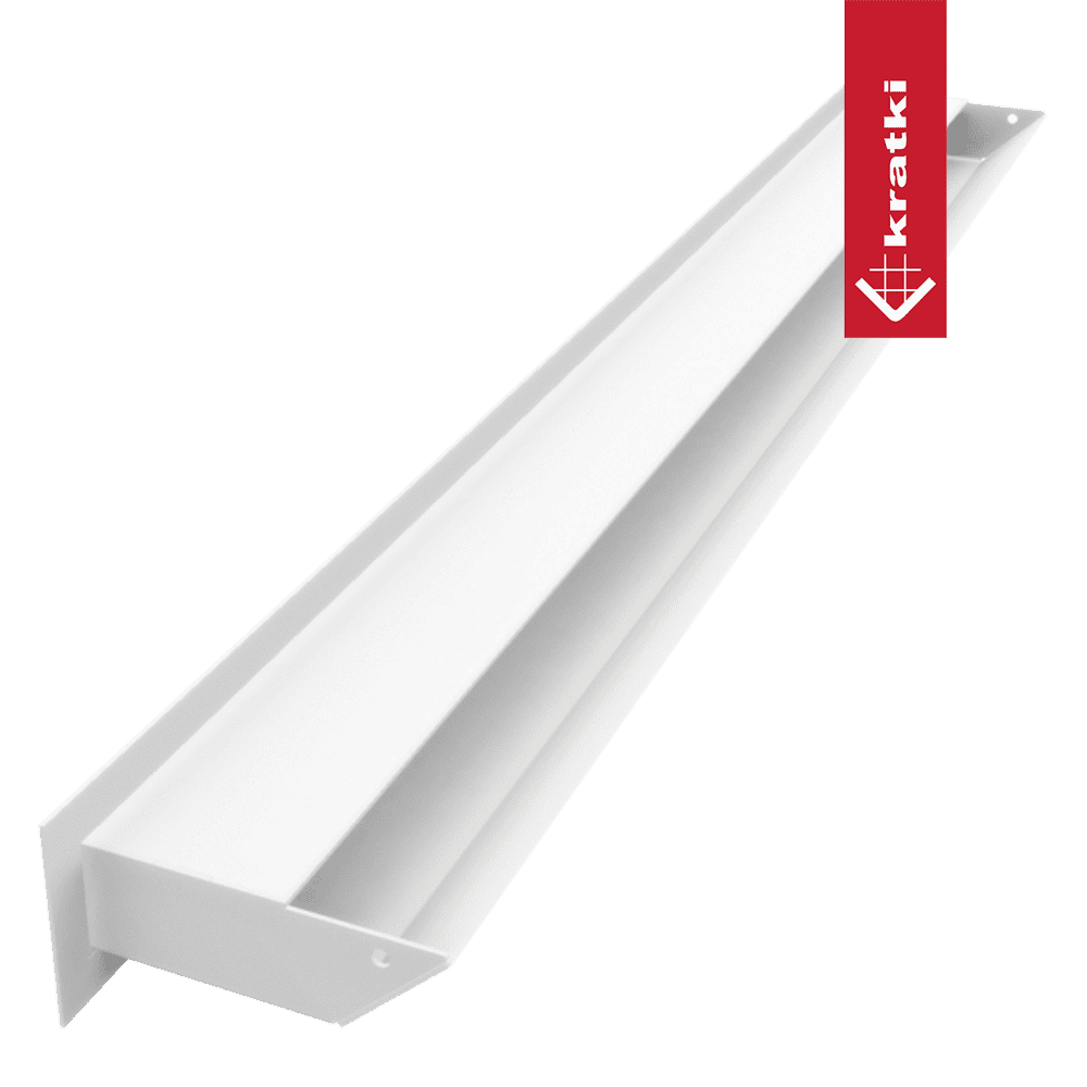 GRELHA VENTILAÇÃO PARA LAREIRA LUFT BRANCA 6X80CM 45S SF - Image 2