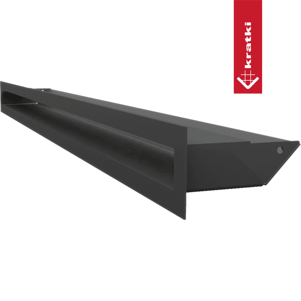 GRELHA VENTILAÇÃO PARA LAREIRA LUFT PRETA 6X80CM 45S SF - Image 2