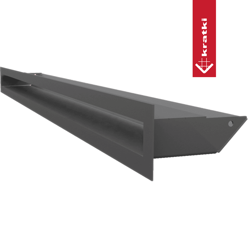 GRELHA VENTILAÇÃO PARA LAREIRA LUFT GRAFITE 6X80CM 45S SF - Image 2